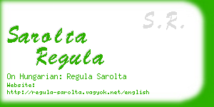 sarolta regula business card